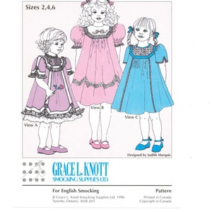 BUNDLE and BOOKLET! English Smocking, and 4 girl patterns!