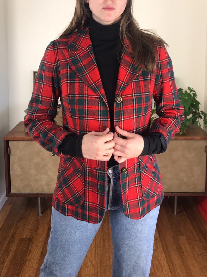 Pendleton plaid blazor