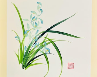 Orquídea de tinta china: símbolo de elegancia