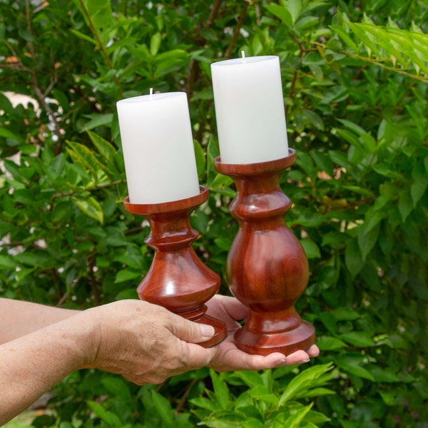 Turned Candle Holder Etsy