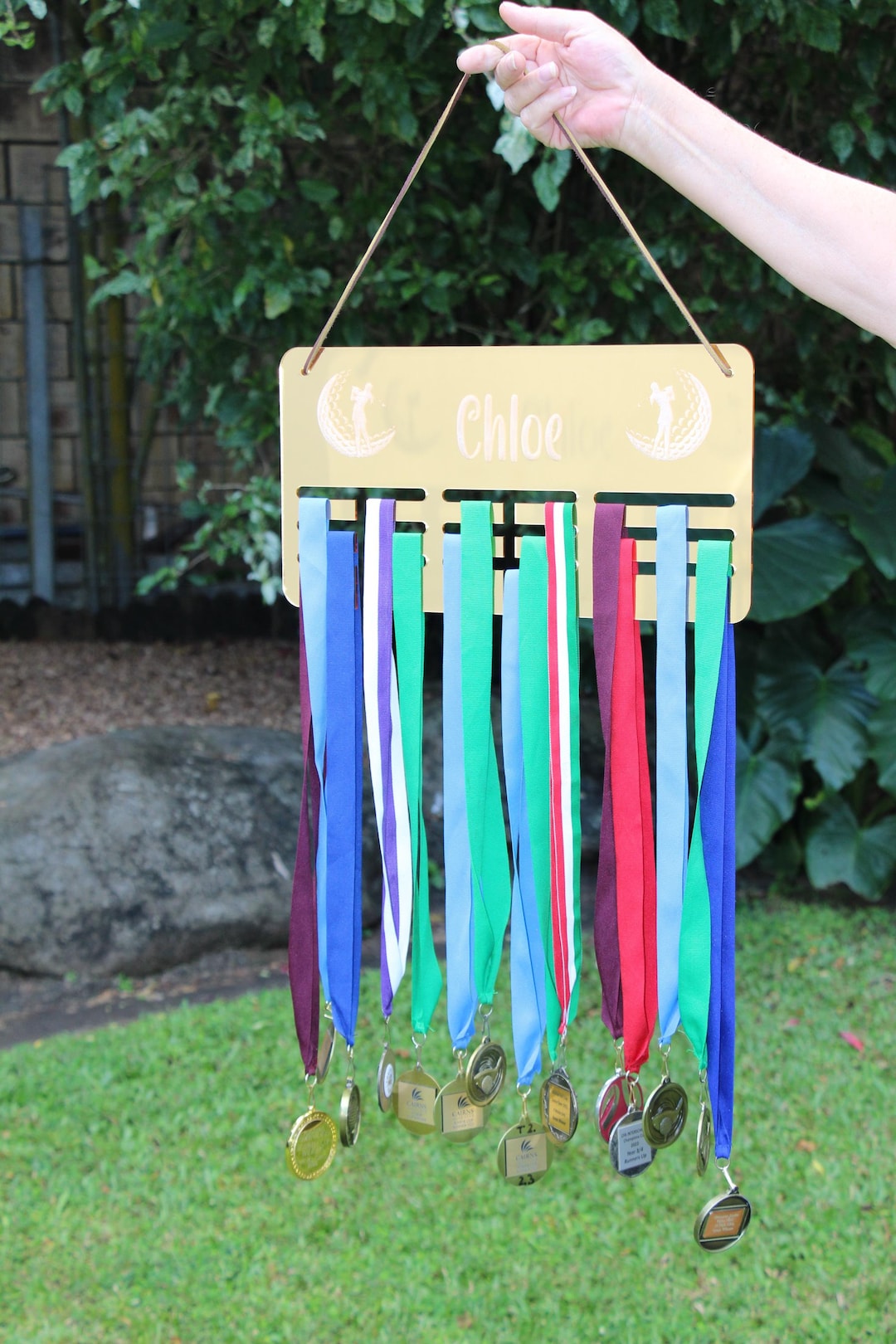 Bull Ribbon Display Acrylic Medal Display – Custom Sports Ribbon Holder - Etsy