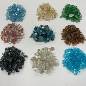 Crushed Glass - Shattered Glass - Chunky Glass - Mosaic Art - Resin Art - DIY - Make Art - Vase Filler - Decor - 8 oz
