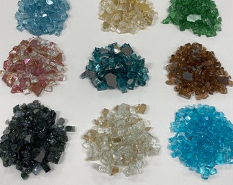 Crushed Glass - Shattered Glass - Chunky Glass - Mosaic Art - Resin Art - DIY - Make Art - Vase Filler - Decor - 8 oz