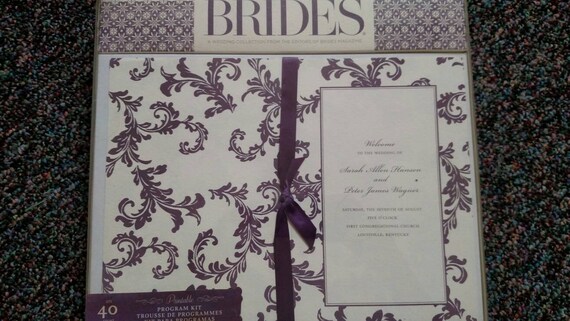Wedding Program Kit Etsy