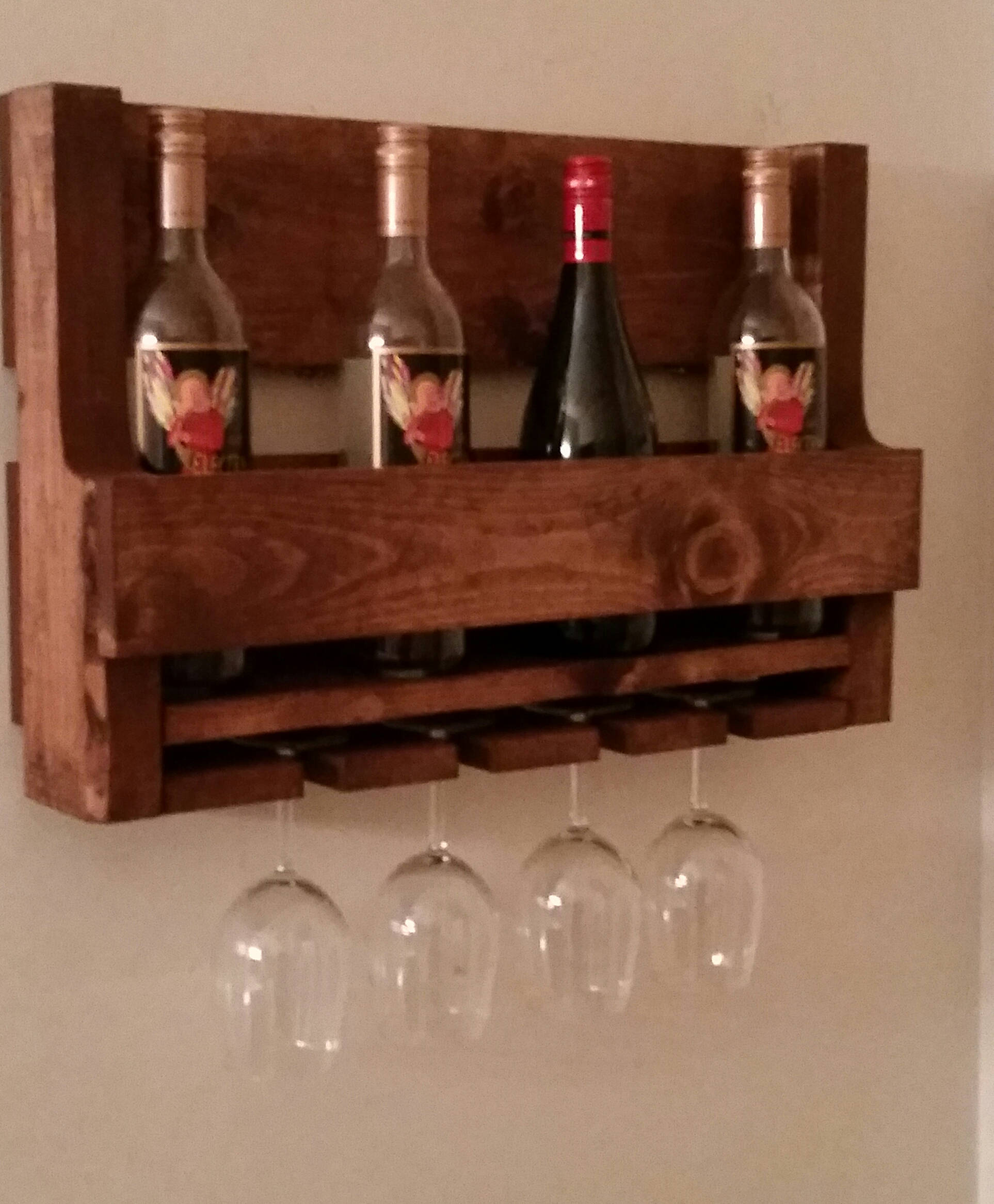 custom wine glass rack