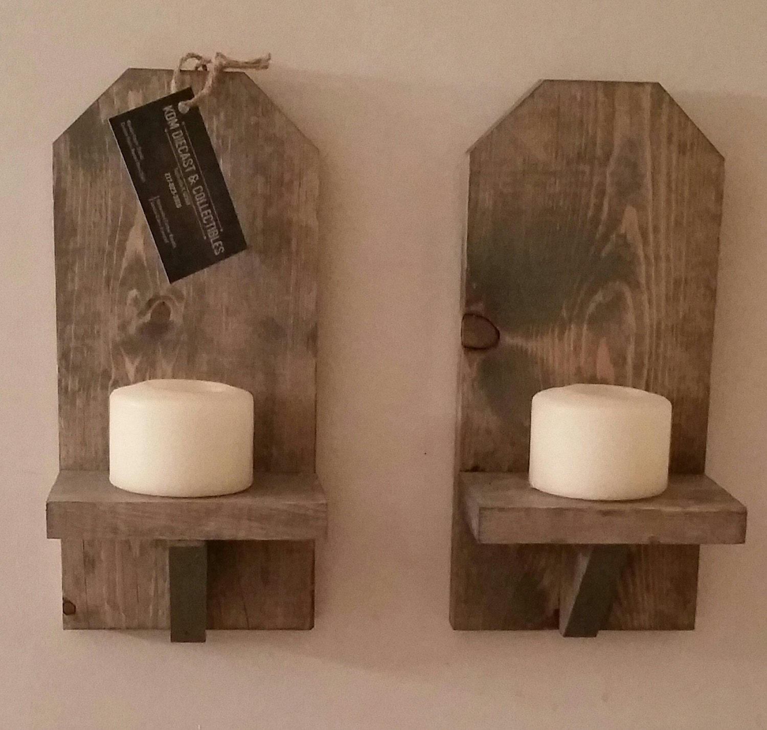 Rustic Wood Wall Sconce (Pair) // 12 Wall Sconce // Shelf ... Rustic Wood Wall Sconce (Pair) // 12 Wall Sconce // Shelf ... on Wooden Wall Sconce Shelf Decorating id=36693