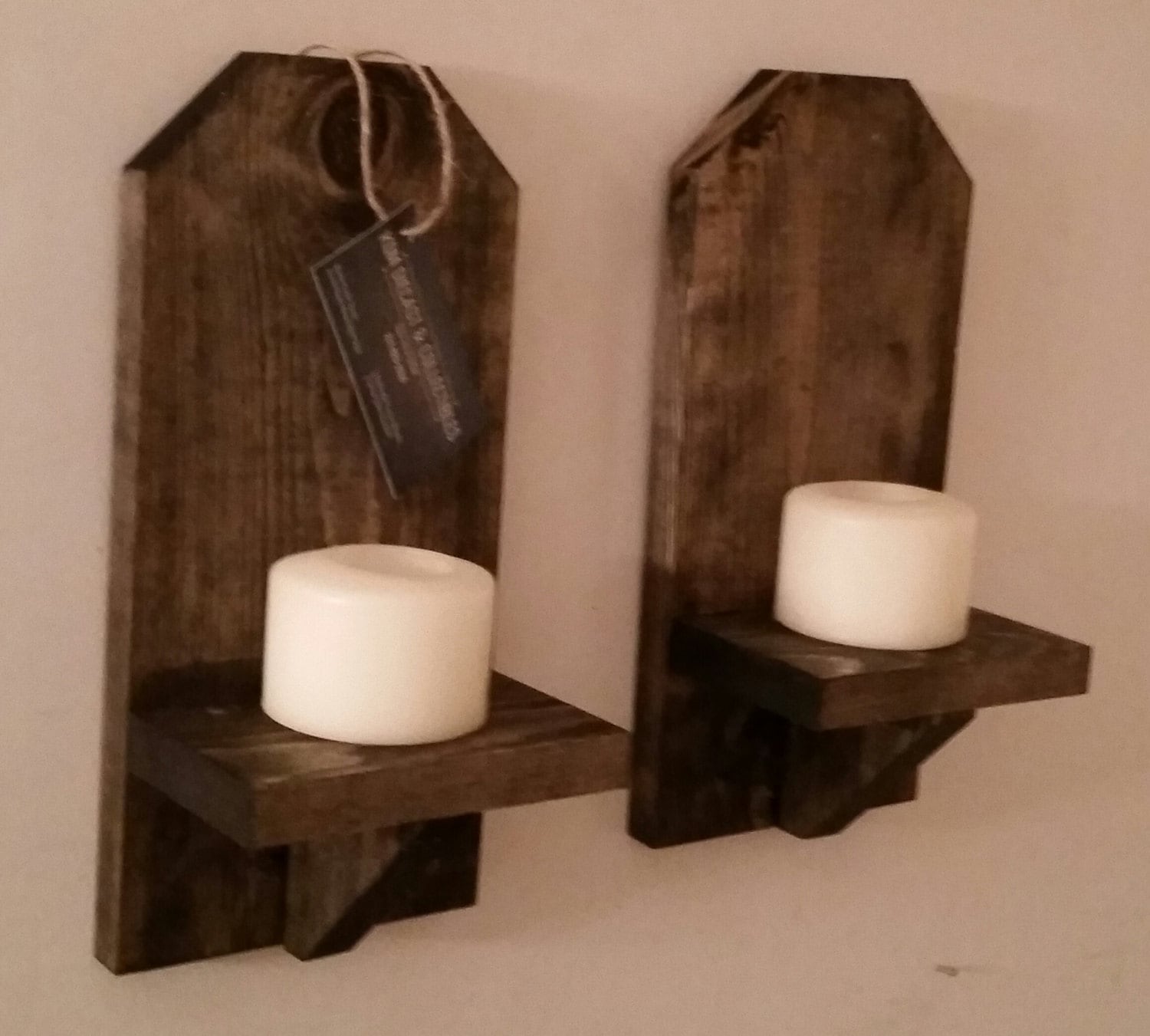 Wooden wall 2024 sconce shelf