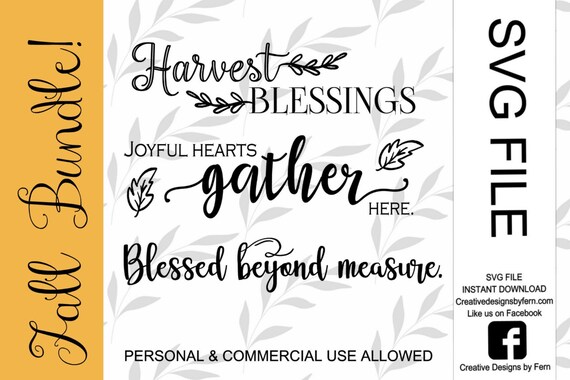 Download Fall Svg Bundlefall Svg Cut Fileautumn Svg Cutting Filewall Etsy