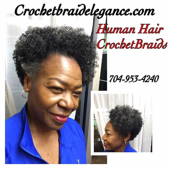 Silver gray 20 Afro Kinky Curly Human Hair Braiding Bulk Extensions 4oz Etsy
