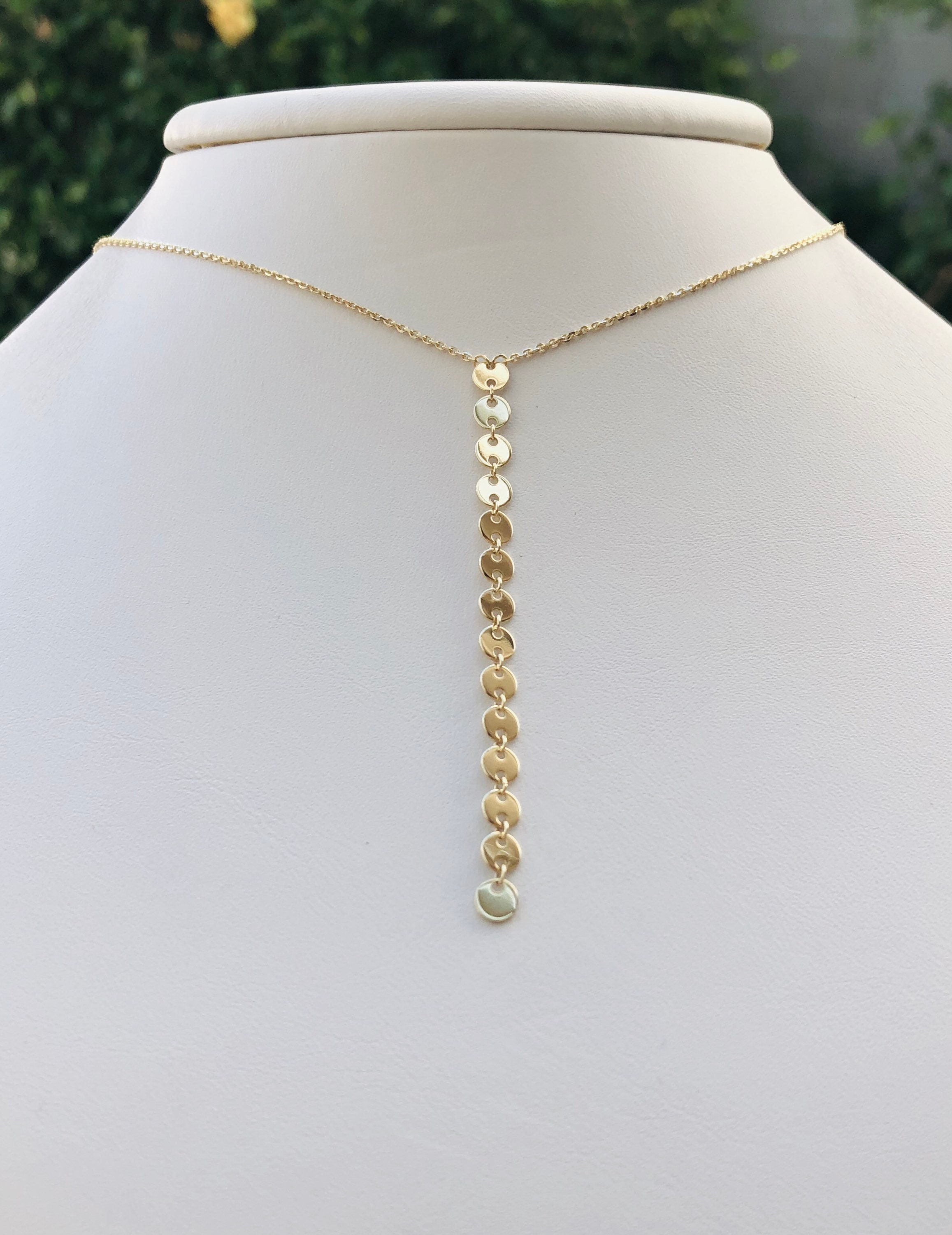 14k gold drop sale necklace