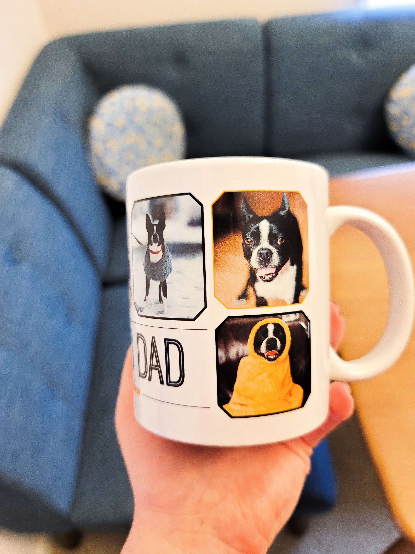 Custom Dog Mug_Personalized Dog Photo Mug_Best Dog Dad Etsy