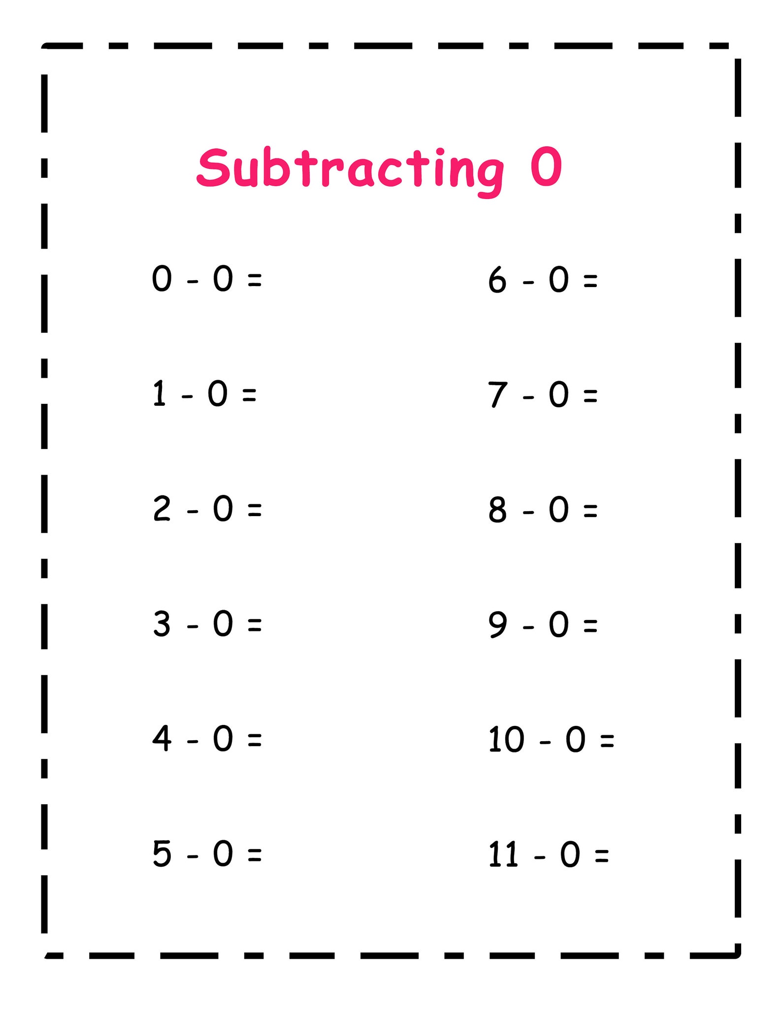 Math Papers For Kindergarten