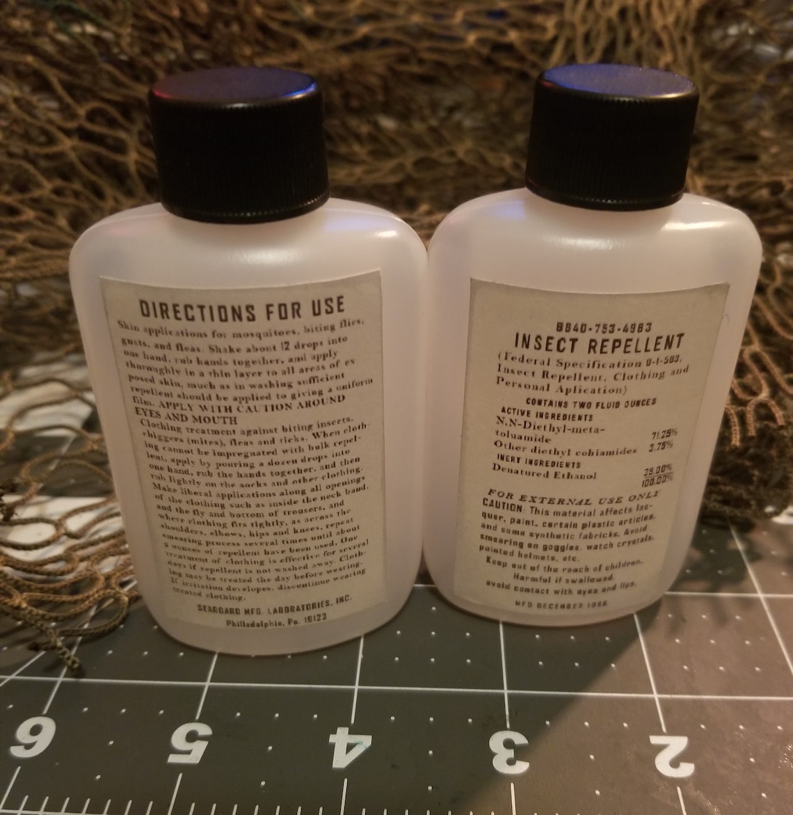 USGI Vietnam Replica insect repellent Bottles Etsy