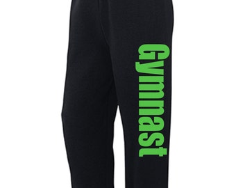 sweatpants with flames