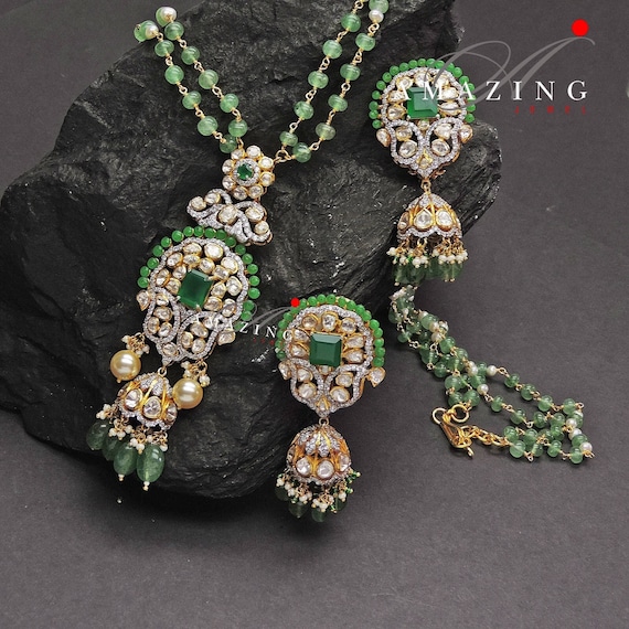 Silver polki jewellery deals