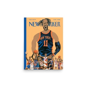 NY Knicks Poster - The New Yorker Magazine Cover June 2026