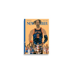 NY Knicks Poster - The New Yorker Magazine Cover June 2026