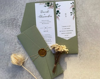 4.10 euros each. Wedding invitation bookmark folder - 50 pieces