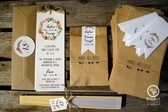 230 Euro Cad 70 Pieces Bookmark Participation Wedding Invitation Boho Chic