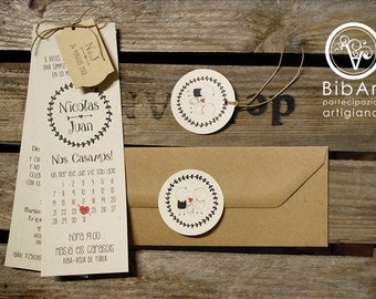 80 Stakes-invitation wedding country shabby wedding
