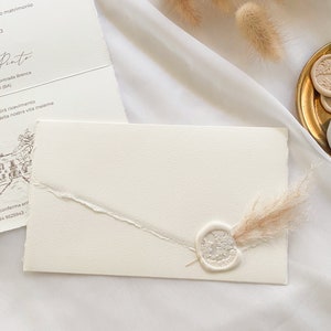 2,70 CAD invito partecipazione nozze in carta amalfi immagine 4