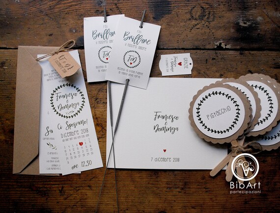 260 Euro Cad Partecipazioni Country Invito Nozze Etsy