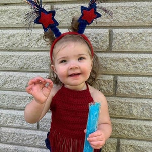 Fringe Crop Top - Crochet Baby Halter Top