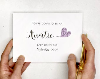 You're going to be an Auntie card - Pregnancy announcement