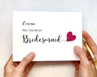 Will you be my Bridesmaid card - Can be personalised