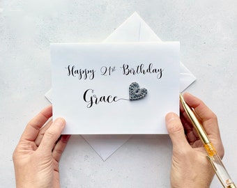 Personalised any age birthday card