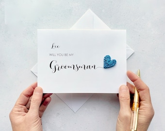 Will you be my Groomsman card - Can be personalised