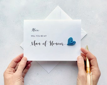 Will you be my Man of Honour card - Can be personalised