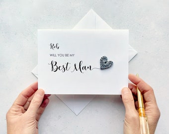 Will you be my Best man card - Can be personalised