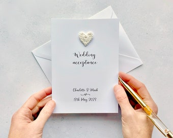 Wedding Acceptance Card - Can be personalised