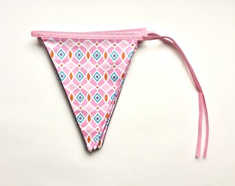 Pink and blue bunting