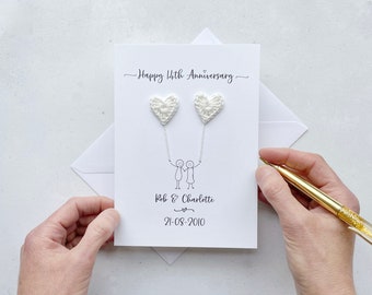 14th Anniversary card - Ivory wedding anniversary