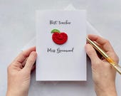 Teacher/ Teaching assistant thank you card - Can be personalised