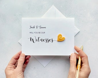 Will you be our Witnesses card - Can be personalised