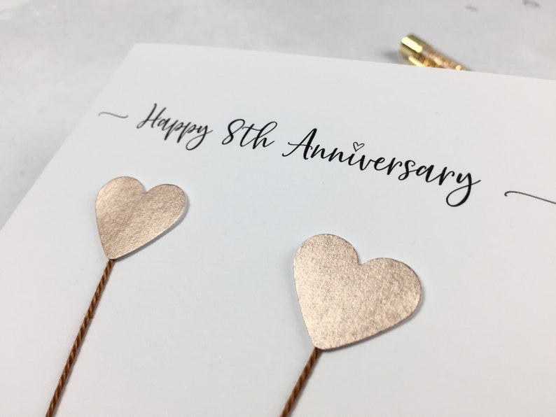 8th Wedding Anniversary 8 Years Personalized Wedding Tree Gift Faux Bronze Onyx Gift For Couple #1437