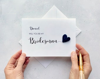 Will you be my Bridesman card - Can be personalised