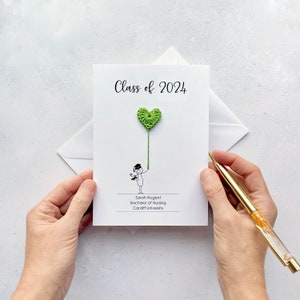 Class of 2024 personalised graduation card Can be personalised Yes