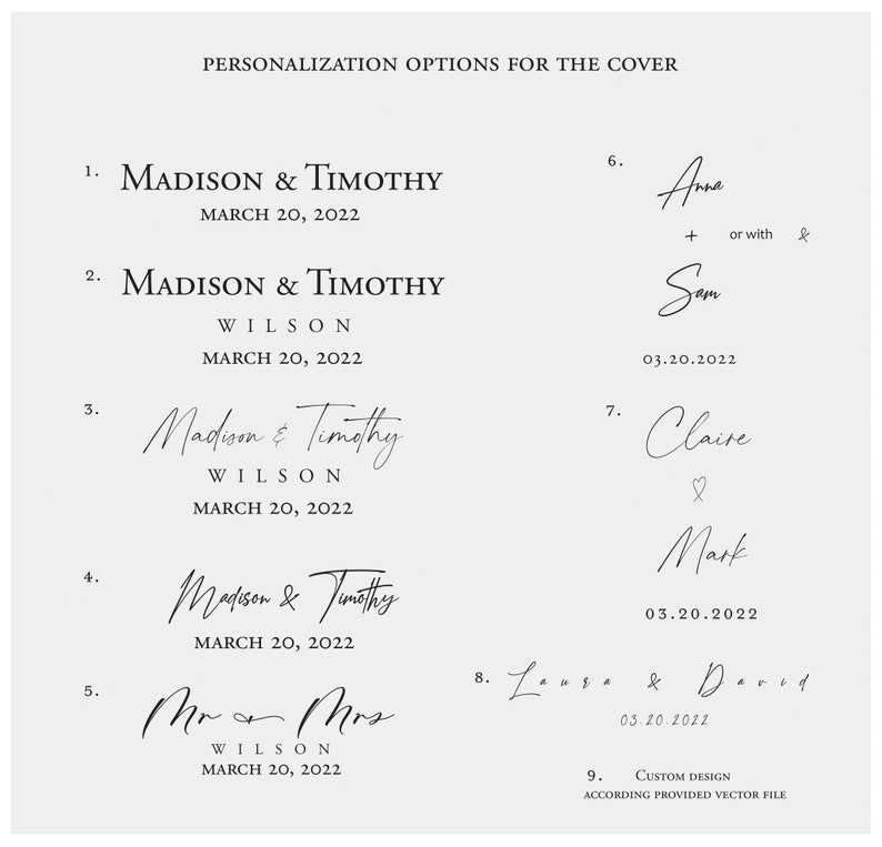 Minimalist Linen Guest Book With Blank Pages or With Pockets Etsy