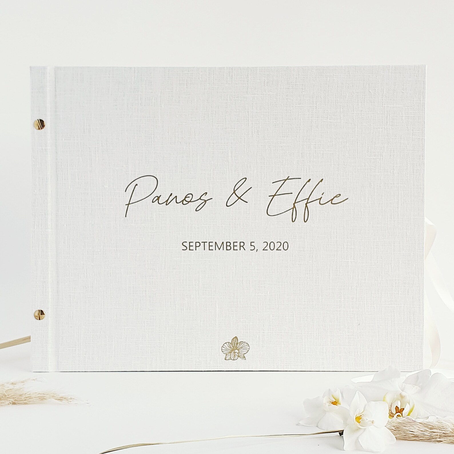 Cutom Guest Book for Wedding Linen Guest Album Photo Guest Etsy