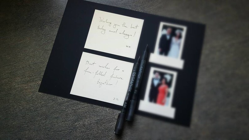 Gray Linen Instax Guest Book With Pockets And Space To Sign By OreDesignSpace