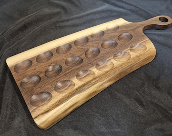 Walnut Live Edge Deviled Egg Tray