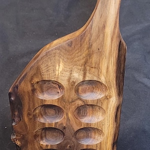 Walnut Live Edge Deviled Egg Tray