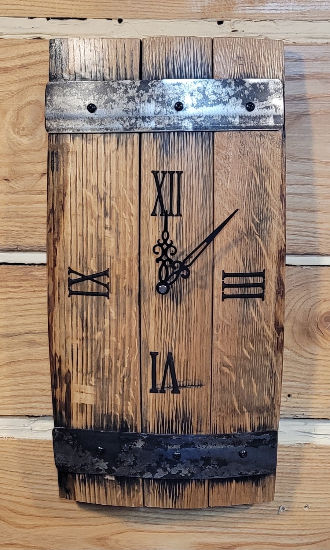 Stave Clock Kentucky Bourbon Barrel Stave Clock - Etsy