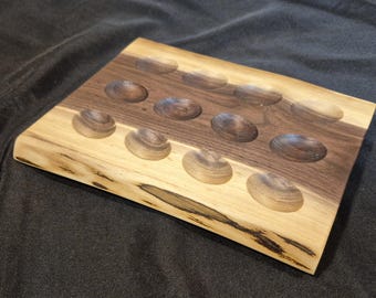 Walnut Live Edge Deviled Egg Tray