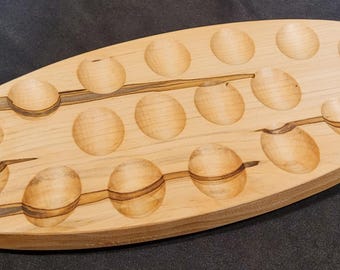 Wood Deviled Egg Tray