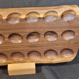 Walnut Live Edge Deviled Egg Tray